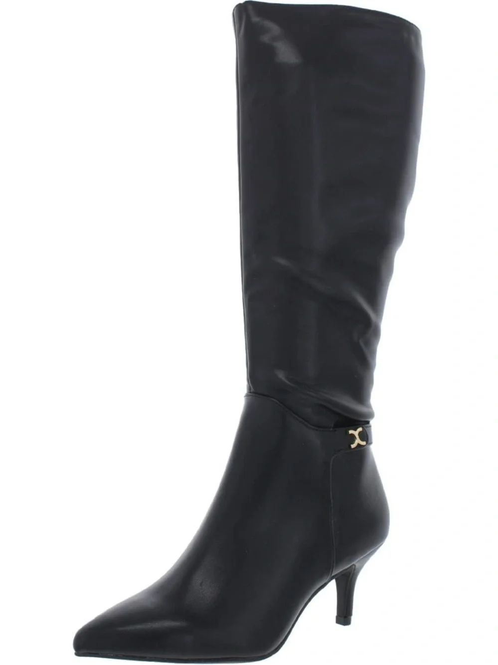 Charter Club Black Over-the-Knee Pointed-Toe Stiletto Boot